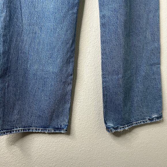 LOFT Petite High Rise Wide Leg Jeans Bright Mid Indigo Wash 28/6 - Picture 9 of 12